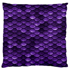 Purple Scales! Standard Premium Plush Fleece Cushion Case (two Sides) by fructosebat