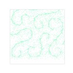 Pattern T- Shirt Lacy Leaves T- Shirt Square Satin Scarf (30  x 30 )