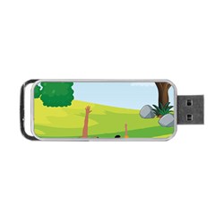 Mother And Daughter Yoga Art Celebrating Motherhood And Bond Between Mom And Daughter  Portable Usb Flash (two Sides) by SymmekaDesign