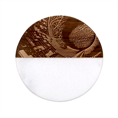 Big Data Abstract Abstract Background Backgrounds Classic Marble Wood Coaster (round)  by Pakemis