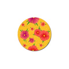 Background Flowers Floral Pattern Golf Ball Marker (4 Pack)