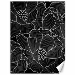 Flower Pattern Background Floral Beautiful Bloom Canvas 36  X 48  by Jancukart