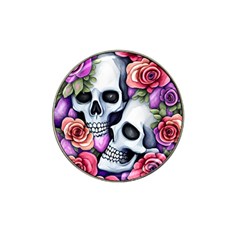 Floral Skeletons Hat Clip Ball Marker (10 Pack) by GardenOfOphir
