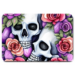 Floral Skeletons Large Doormat by GardenOfOphir