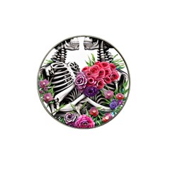 Gothic Floral Skeletons Hat Clip Ball Marker (10 Pack) by GardenOfOphir