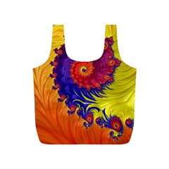 Fractal Spiral Bright Colors Full Print Recycle Bag (s) by Ravend