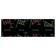 Chart Pattern Banner And Sign 12  X 4 