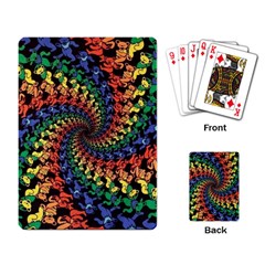 Deadhead Bears Band  Colorsdead Head Grateful Dead Pattern Playing Cards Single Design (rectangle) by Sapixe