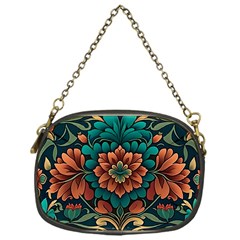 Flower Pattern Modern Floral Chain Purse (one Side) by Ravend