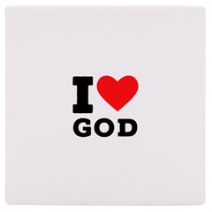 I Love God Uv Print Square Tile Coaster  by ilovewhateva