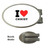 I love christ Money Clips (Oval)  Front