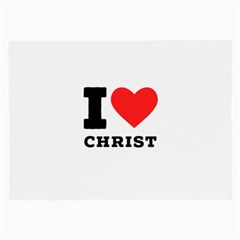 I Love Christ Large Glasses Cloth (2 Sides) by ilovewhateva