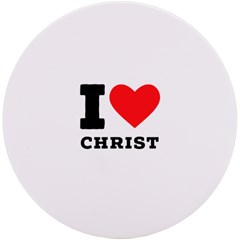 I Love Christ Uv Print Round Tile Coaster by ilovewhateva
