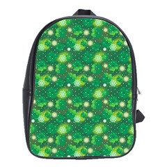Leaf Clover Star Glitter Seamless School Bag (large) by Pakemis