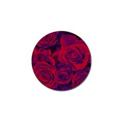 Roses Red Purple Flowers Pretty Golf Ball Marker (4 Pack)
