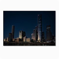 Skyline Brisbane Sunset Downtown Postcard 4 x 6  (pkg Of 10) by Ravend