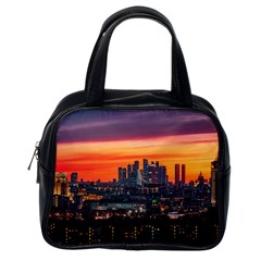 Downtown Skyline Sunset Buildings Classic Handbag (one Side) by Ravend