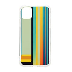 Colorful Rainbow Striped Pattern Iphone 11 Tpu Uv Print Case by Uceng