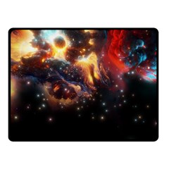 Nebula Galaxy Stars Astronomy Fleece Blanket (small) by Uceng