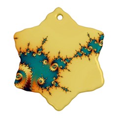 Fractal Art Fractals Digital Art Snowflake Ornament (two Sides) by Uceng