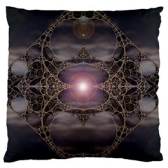 Fantasy Science Fiction Portal Large Premium Plush Fleece Cushion Case (one Side) by Uceng