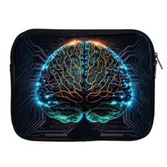 Brain Mind Technology Circuit Board Layout Patterns Apple Ipad 2/3/4 Zipper Cases by Uceng