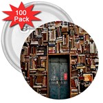 Books 3  Buttons (100 pack) 