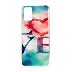 Valentines Day Heart Watercolor Background Samsung Galaxy S20plus 6 7 Inch Tpu Uv Case by artworkshop
