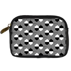 Geometric Pattern Line Form Texture Structure Digital Camera Leather Case by Ravend