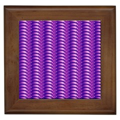 Purple Textile Vibrant Decor 3d Framed Tile by Ravend