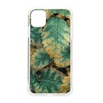 Colored Close Up Plants Leaves Pattern iPhone 11 TPU UV Print Case Front