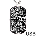 Arctic Monkeys Digital Wallpaper Pattern No People Creativity Dog Tag USB Flash (One Side) Front