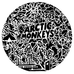 Arctic Monkeys Digital Wallpaper Pattern No People Creativity Round Trivet