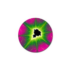 Fractal Art Math Abstract Artwork Pink Magenta Golf Ball Marker by Ravend