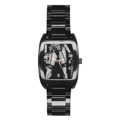 Bdsm Erotic Concept Graphic Poster Stainless Steel Barrel Watch by dflcprintsclothing