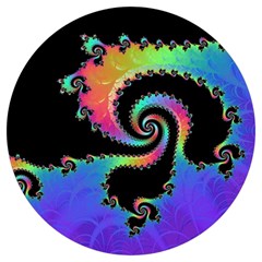 Fractal Spiral Vortex Swirl Whirlpool Math Round Trivet by Ravend