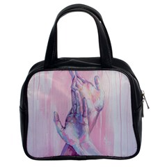 Conceptual Abstract Hand Painting  Classic Handbag (two Sides) by MariDein