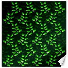 Branches Nature Green Leaves Sheet Canvas 16  X 16 