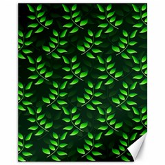 Branches Nature Green Leaves Sheet Canvas 11  X 14  by Ravend