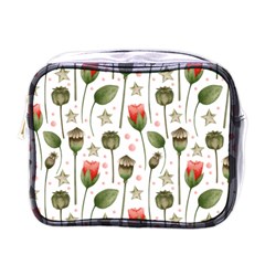 Poppies Red Poppies Red Flowers Mini Toiletries Bag (one Side) by Ravend