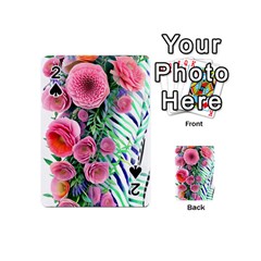 Adorned Watercolor Flowers Playing Cards 54 Designs (mini) by GardenOfOphir