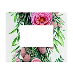 Brilliant Blushing Blossoms White Tabletop Photo Frame 4 x6  by GardenOfOphir