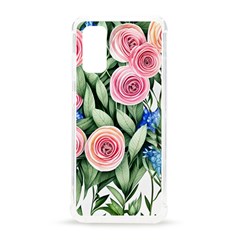 County Charm – Watercolor Flowers Botanical Samsung Galaxy S20 6 2 Inch Tpu Uv Case by GardenOfOphir