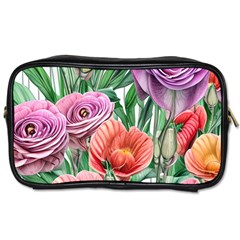 Captivating Watercolor Flowers Toiletries Bag (two Sides) by GardenOfOphir