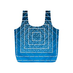 Network Social Abstract Full Print Recycle Bag (s)