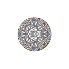 Flower Art Decorative Mandala Pattern Ornamental Golf Ball Marker (4 Pack)