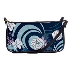 Flowers Pattern Floral Ocean Abstract Digital Art Shoulder Clutch Bag by Ravend