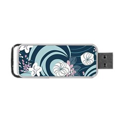 Flowers Pattern Floral Ocean Abstract Digital Art Portable Usb Flash (two Sides) by Ravend