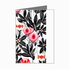 Beautiful Elegant Botanical Flowers Mini Greeting Card by GardenOfOphir