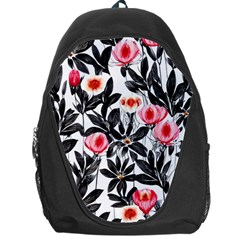 Beautiful Elegant Botanical Flowers Backpack Bag by GardenOfOphir